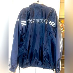 ADIDAS , Vintage NY Yankees windbreaker jacket L